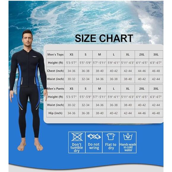 Seaskin Wetsuit Tops for Mens 3mm Front Zipper Brand New Size 2XL - Picture 5 of 5